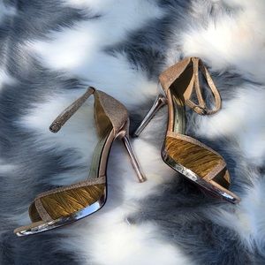 Pleated stiletto heels